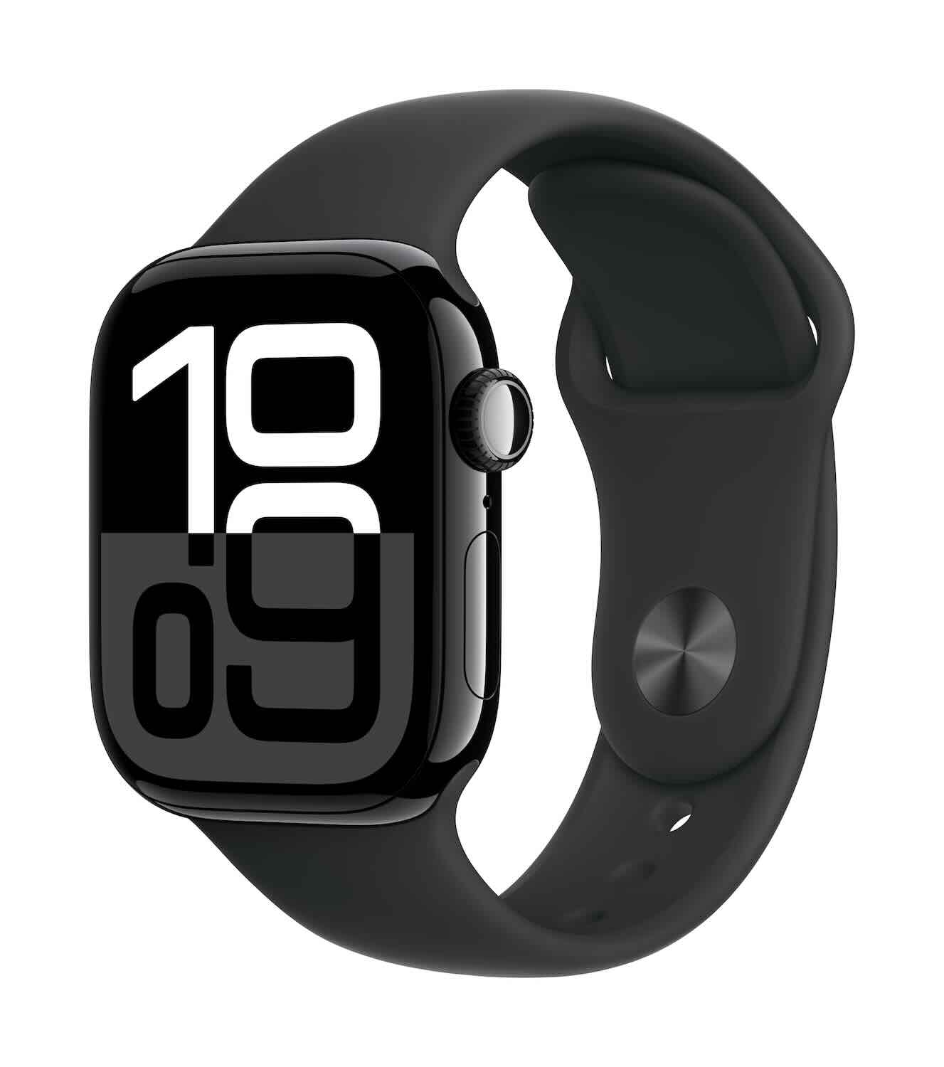 Watch Series 10 42mm Jet Black, Black Band S/M